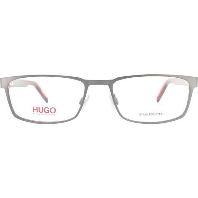 Hugo Boss Demo Rectangular Mens Eyeglasses HG 1075 0R80 56 - Grey (OS)