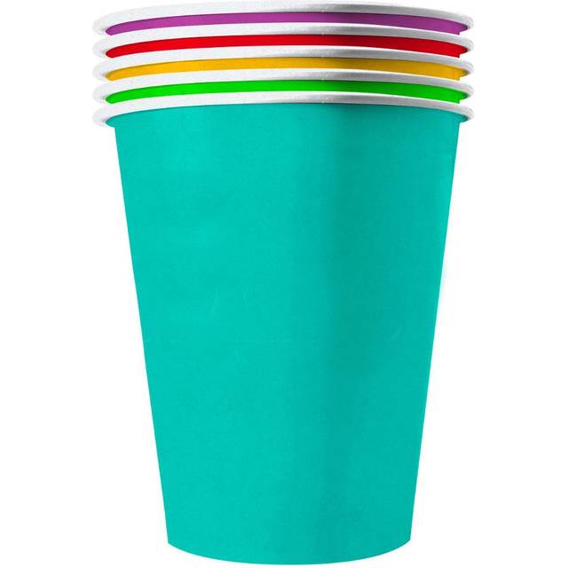 Original Cup 20x Orignal Cup: Farverige Papir Sommer Kopper - Hvordan holder man en god børnefødselsdag? - Vildmedbørn.dk