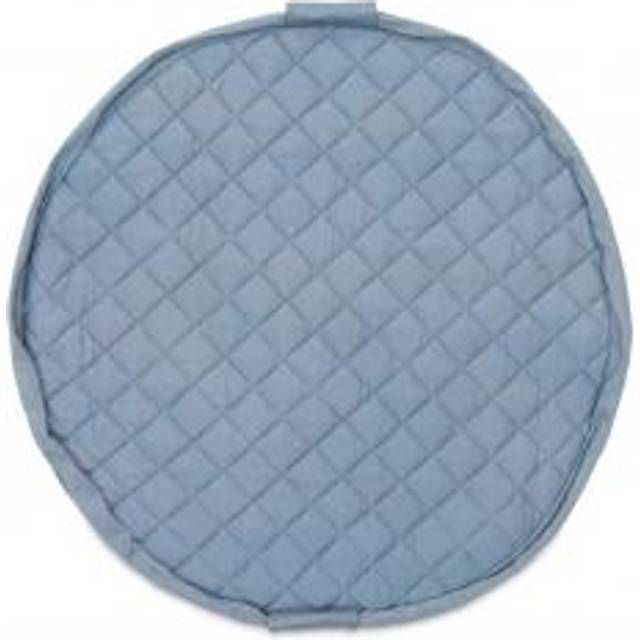 Playgo Play & Go Legetæppe Soft Organic Dusty Blue - Legetæppe test - Pegebogen.dk