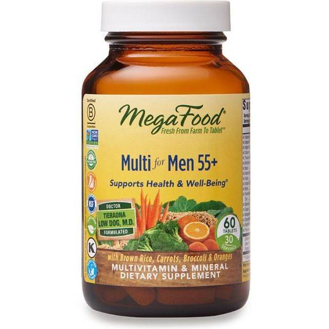 MegaFood  Men's 55+  Advanced Multivitamin  60 Tablets