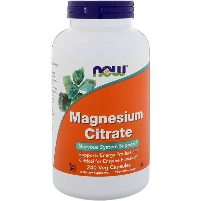 NOW Foods  Magnesium Citrate  240 Veg Capsules (133 mg per Capsule)