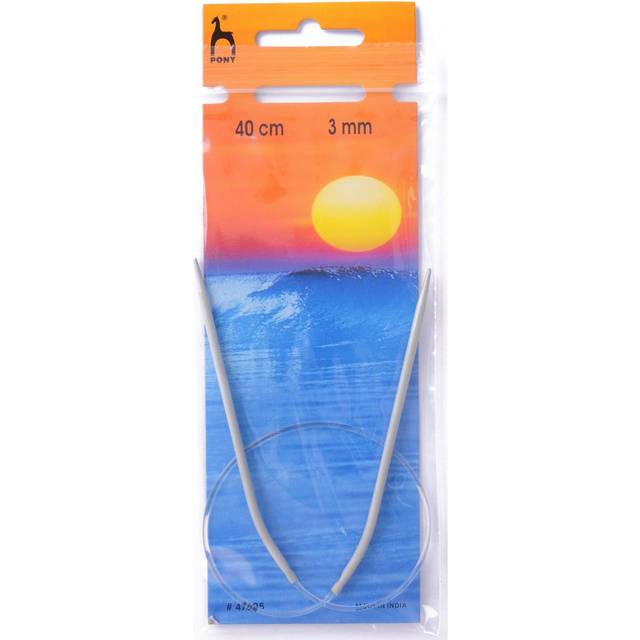 Pony Classic 40cm Fixed Circular Knitting Needles - 3.00mm (P47605)