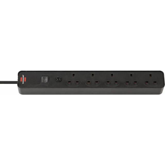 Brennenstuhl 1153253000 Ecolor 5 Way Black FB Extension Socket W/F...