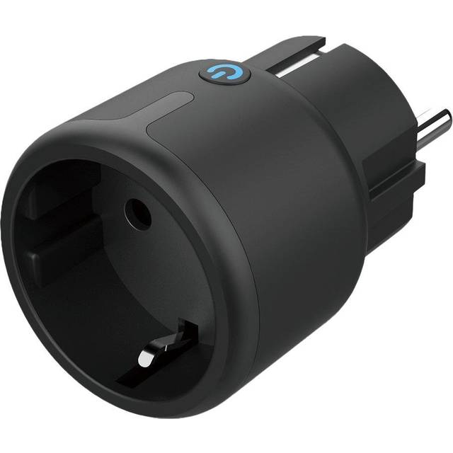 Deltaco Smart Home Strömbrytare, LED-indikator, WiFi 2.4GHz, 10A - Svart