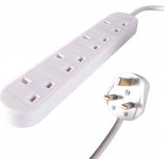 Connekt Gear UK 4-Gang Mains Power Extension Block 2m