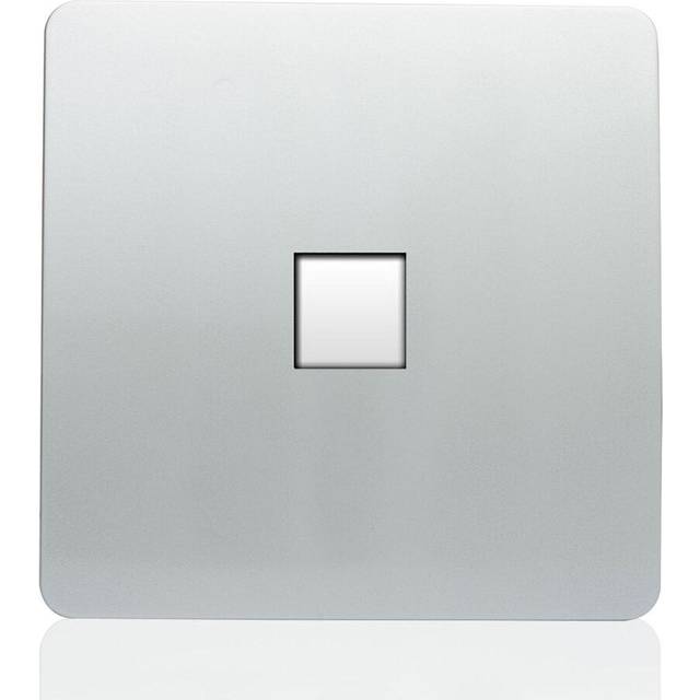 Trendi Modern RJ45 Cat 5e & Cat 6 Ethernet Socket Silver