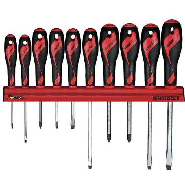 Skruvmejselsats med väggställ Teng Tools