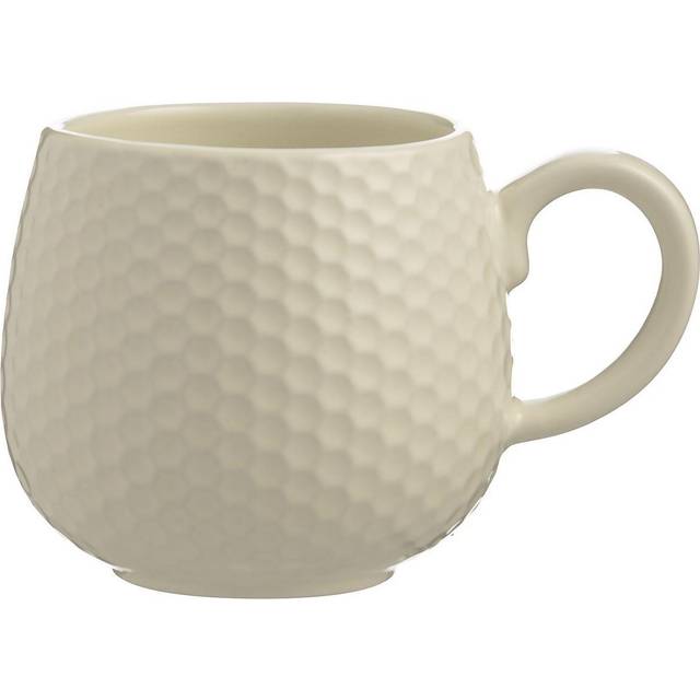 Mason Cash Embossed Honeycomb Mug, 350ml, Cream