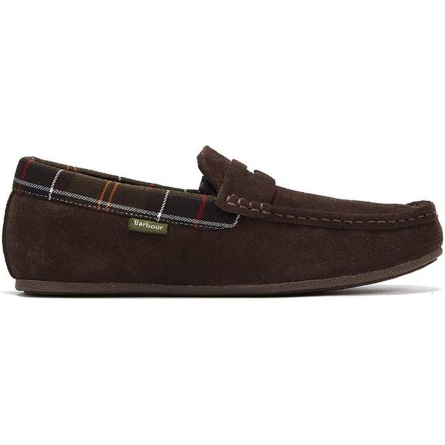 Porterfield Suede Slippers - Brown - 7 UK