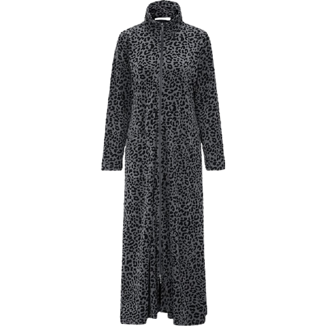 Lång morgonrock i velour