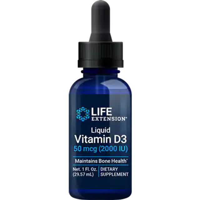 Life Extension Liquid Vitamin D3 2000 IU - 1 fl oz