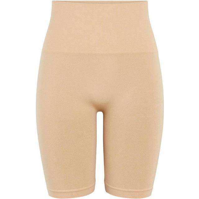 Pieces dame shorts PCIMAGINE SHAPEWEAR SHORTS - Tan