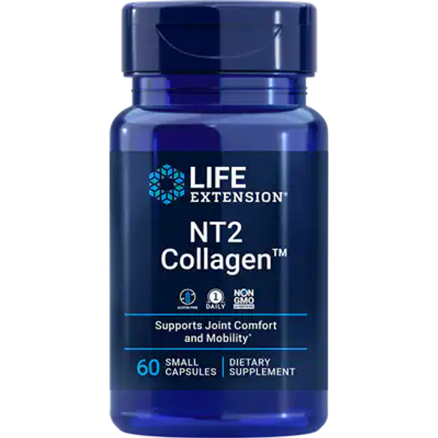 Life Extension  NT2 Collagen  60 Small Capsules (40 mg per Capsule)