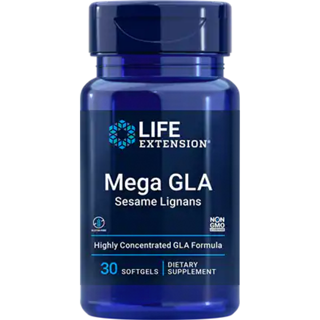 Life Extension  Mega GLA Sesame Lignans  30 Softgels