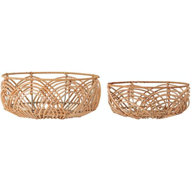 Bloomingville Bloomingville bread basket rattan 2-pack nature