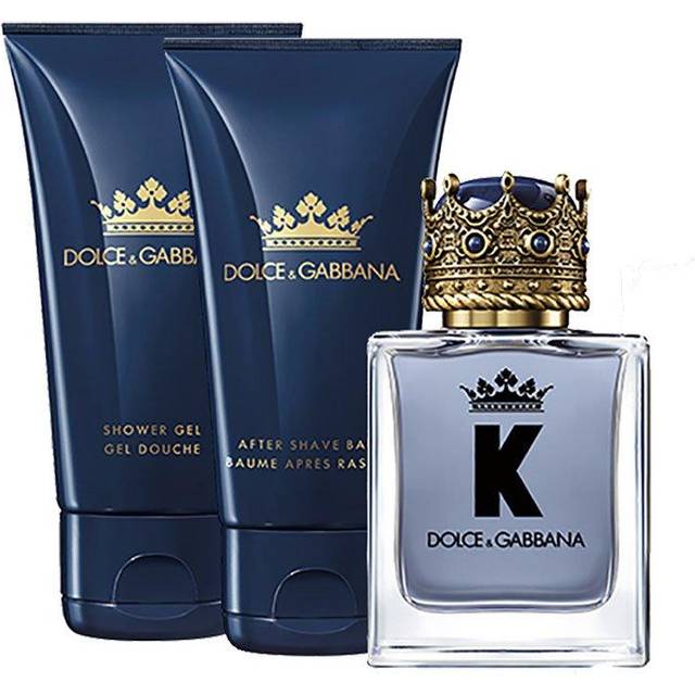 Dolce & Gabbana K 50ml Eau de Toilette Gift Set 50ml Aftershave Balm, 50ml Shower Gel for Him