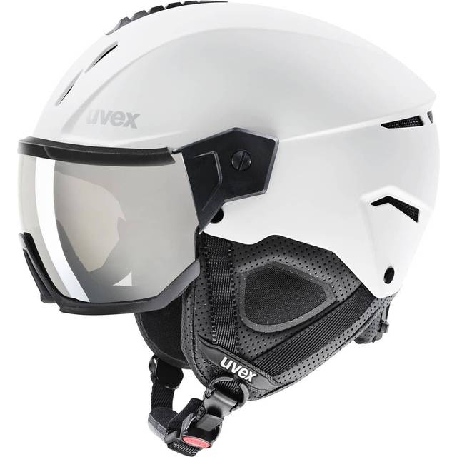 Uvex Instinct Visor, Skidhjälm med Visir, Vit
