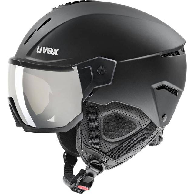 uvex instinct visor - skidhjälm för dam och herr - med visir - individuell storleksanpassning - black matt - 53-55 cm