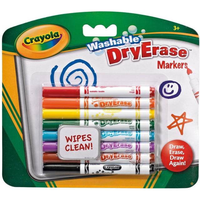CRAYOLA Crayola 8 Washable Dry Erase Markers |Multi/patterned |One Size