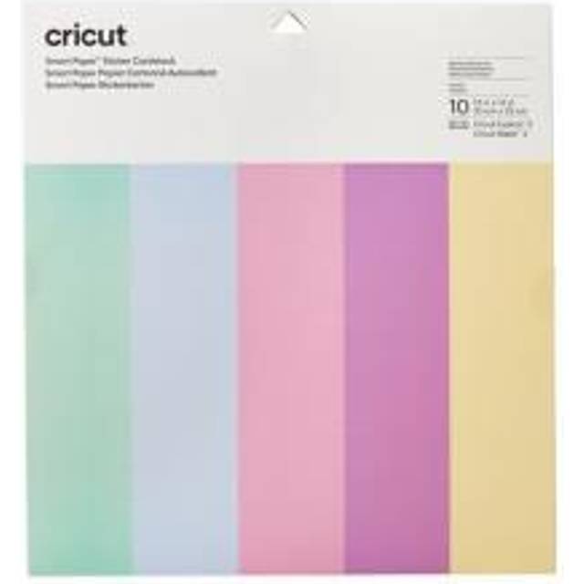 Cricut Smart Paper Sticker Cardstock, Pack of 10, 13 x 13 inches