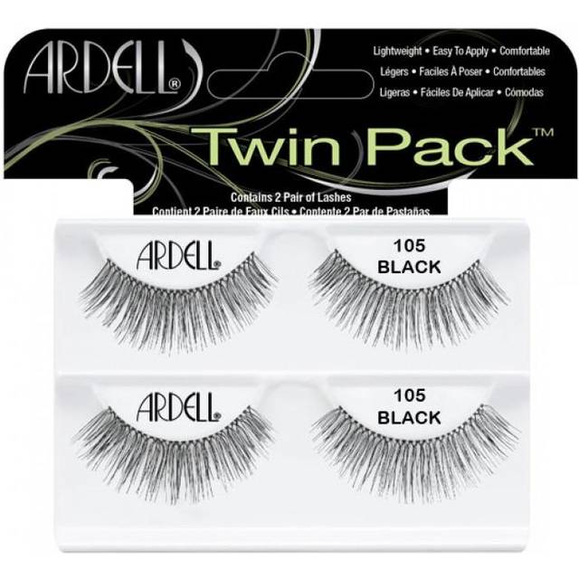 Ardell Twin Pack Lashes for Women, No. 105 Black