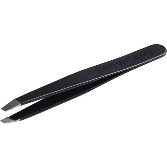 Browgame Signature Tweezer Slanted Soft Touch Blackout