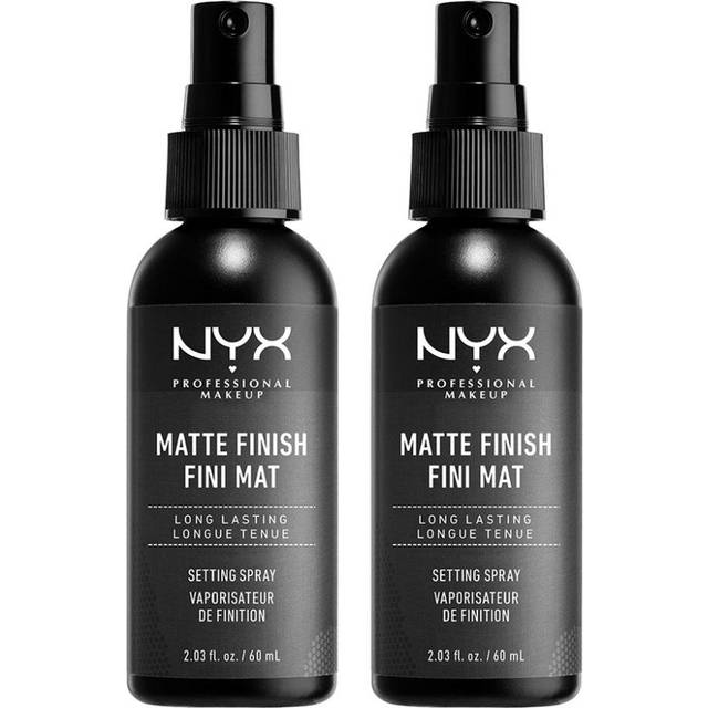 NYX 2-pack Prof. Makeup Matte Finish Setting Spray Transparent