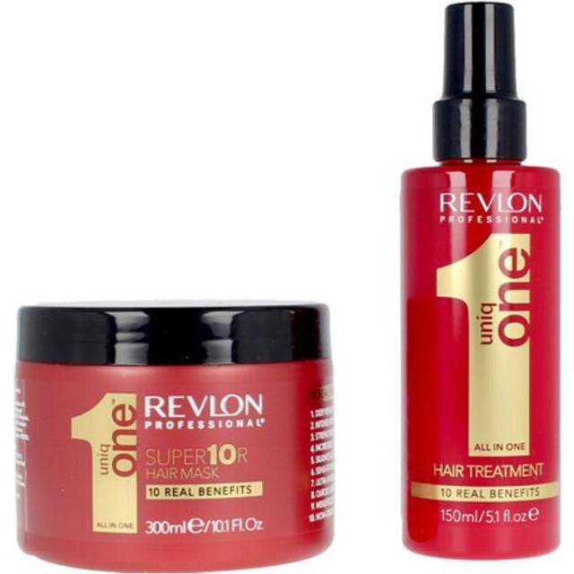 Revlon Uniq One Gave Boks 2 Stykker Gavesæt 300ml Hårmaske 150ml Hårbehandling