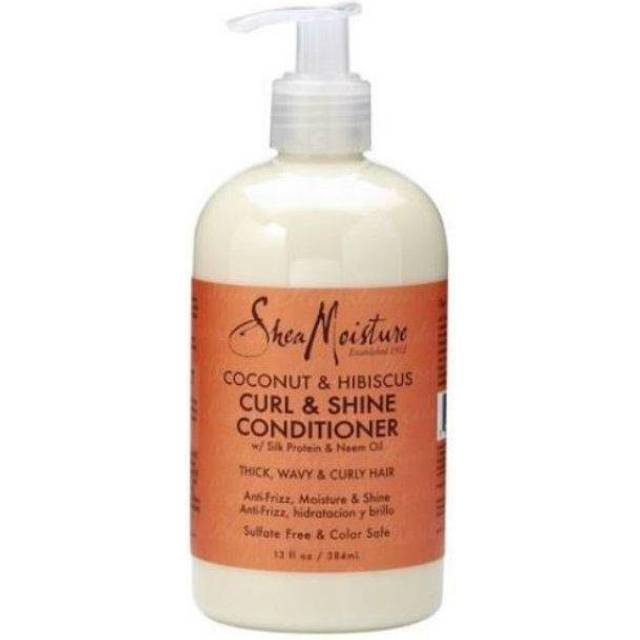 SheaMoisture Silicone-Free Curl Shine Coconut Hibiscus Conditioner for Curly Hair 13 fl oz