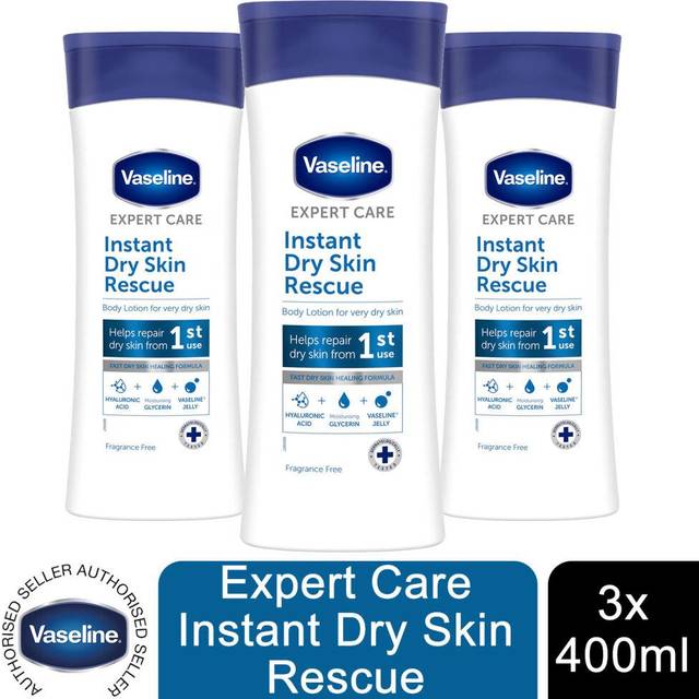 Vaseline Instant Dry Skin Rescue Kroppslotion För mycket torr hud 400 ml