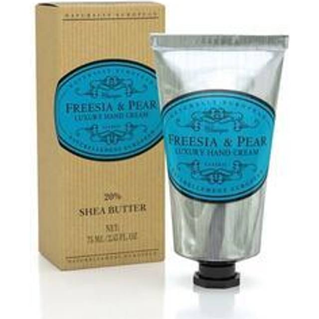 Naturally European Freesia & Pear Luxury Hand Cream Boxed 20% Shea Butter - 75ml | Combats Dry Skin For Those Hardworking Hands | Hand Cream  Hand Cre