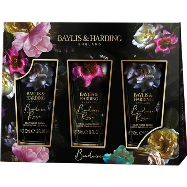 Baylis & Harding Boudoire 3 Hand Cream Set Rose