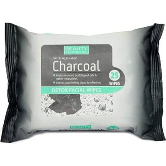 Beauty Formulas Activated Charcoal Facel Wipes 25 Wipes