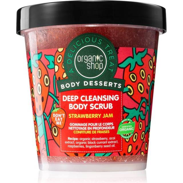 Organic Shop Strawberry Jam Deep Cleansing Body Scrub 450ml