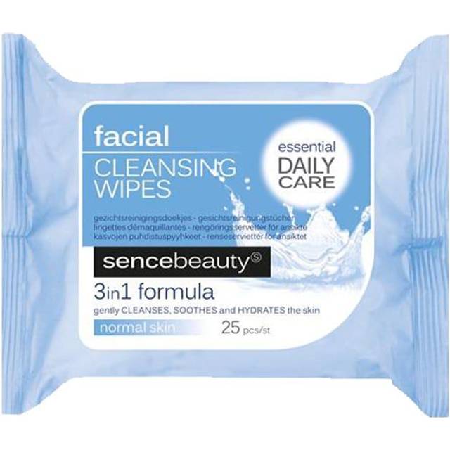 Sencebeauty Facial Cleansing Wipes 3-in-1 25-pack