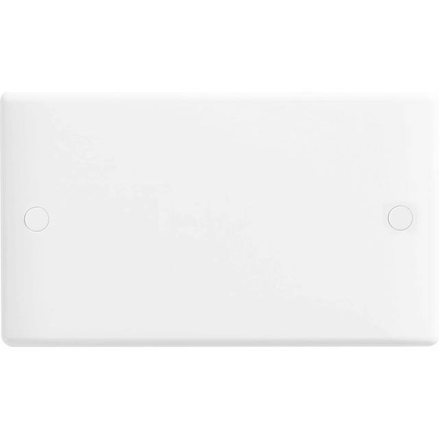 BG Slimline 2 Gang Blanking Plate - White