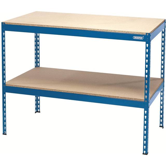 Draper Steel Workbench 1200mm - Draper Tools - Blue - 126.5 x 60.5 x 8mm