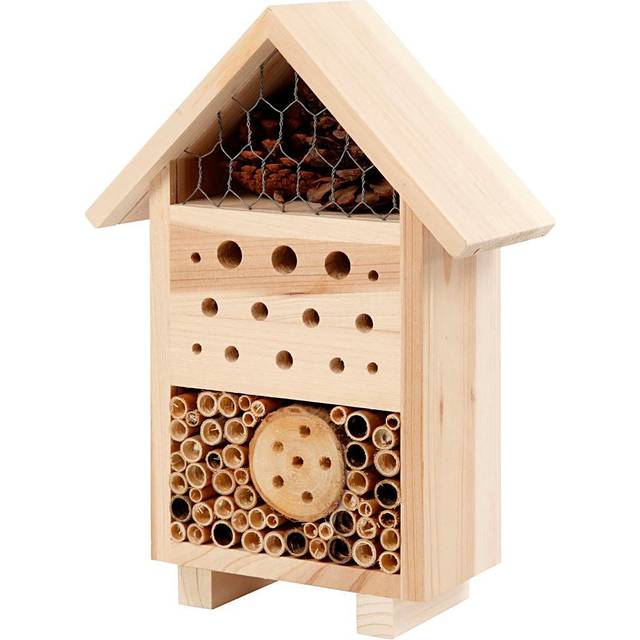 Insektshotell i furu 26 x 18,4 cm Creativ Company