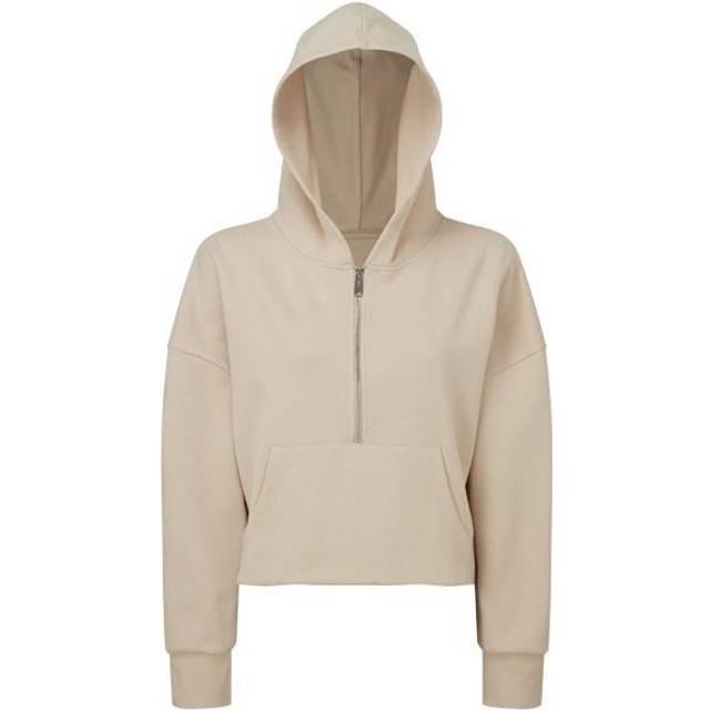 TriDri Womens Half Zip Hoodie - Nude - 14-16