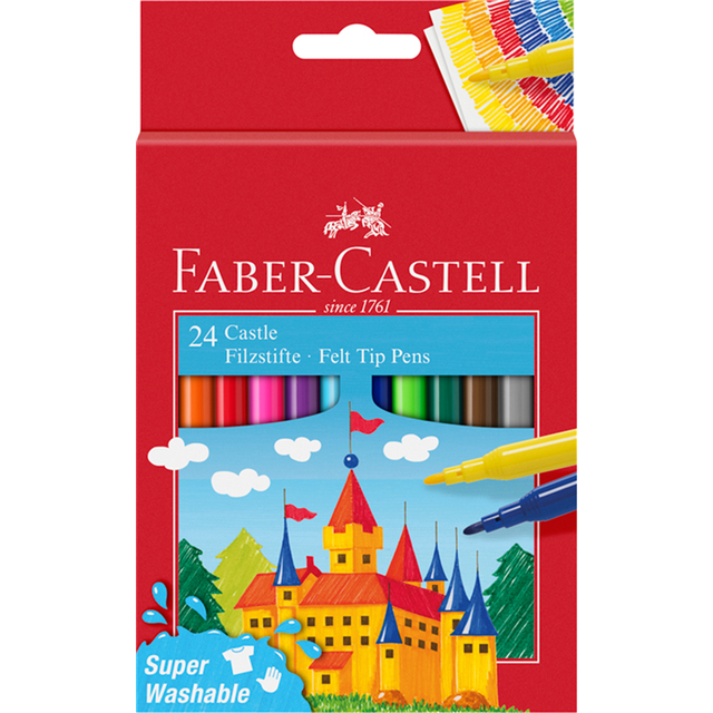 Faber-Castell 554202 – filtpenna Castle, 24 kartongfodral