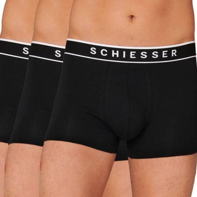 Schiesser Herren 3 PACK Boxershorts Bio Baumwolle - 95/5 Organic