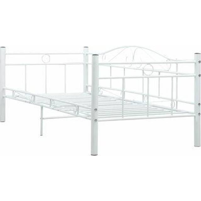 Dagbädd utan madrass rosa metall 90x200 cm