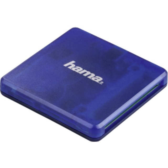 Hama External USB 2.0 Multi-Card Reader SD/microSD/CF Blue