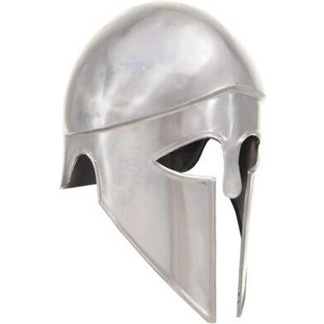 vidaXL Greek Warrior Helmet Antique Replica LARP Silver Steel