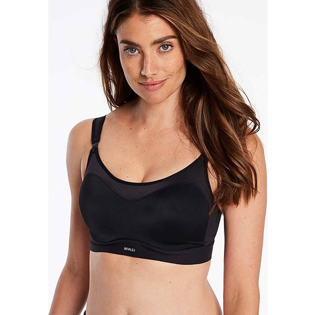 Berlei Ultimate Performance Crop Top Underwired Sports Bra - Black