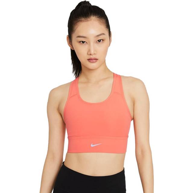 Nike Swoosh sport-BH, Magic Ember/Sequoia/aluminium, XS
