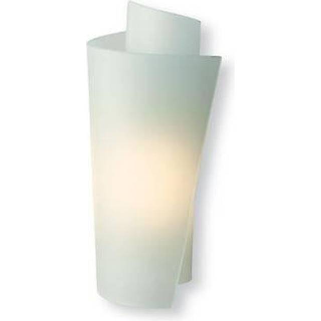 Firstlight Vetro Modern Style Wall Light in Satin Steel and Acid Glass