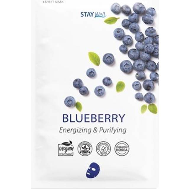 Stay Well Stay Well Vegan Sheet Mask Blueberry 20 g 25ml