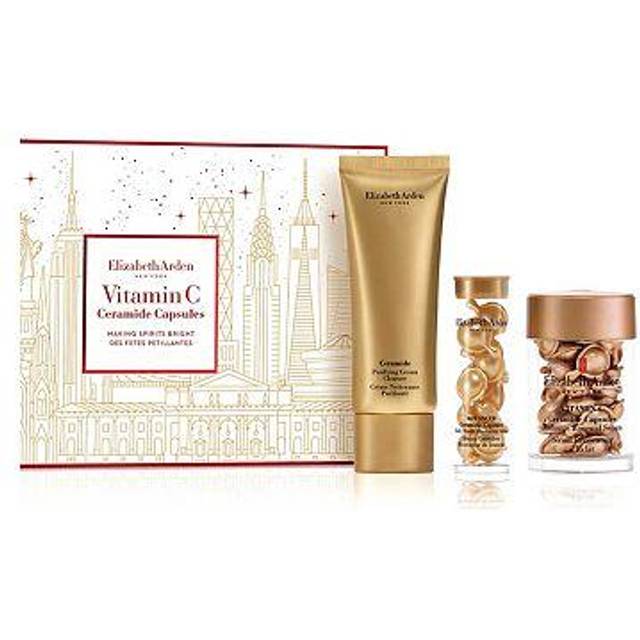 Elizabeth Arden Ceramide Gift Set 30 Capsules Ceramide Radiance Renewal Serum + 14 Capsules Ceramide Daily Youth Restoring Serum + 50ml Ceramide Cream Cleanser