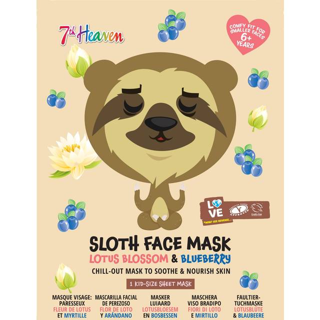 7th Heaven Animal Sloth Face Sheet Mask